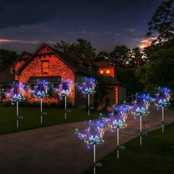 🎁Last Day Sale- SAVE 70%💦Waterproof Solar Garden Fireworks Lamp