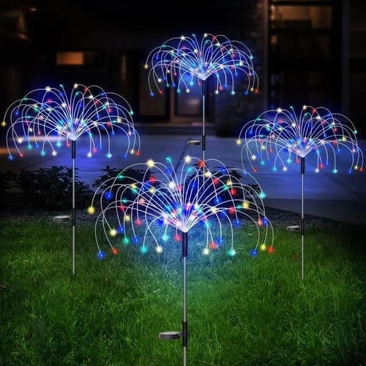 🎁Last Day Sale- SAVE 70%💦Waterproof Solar Garden Fireworks Lamp