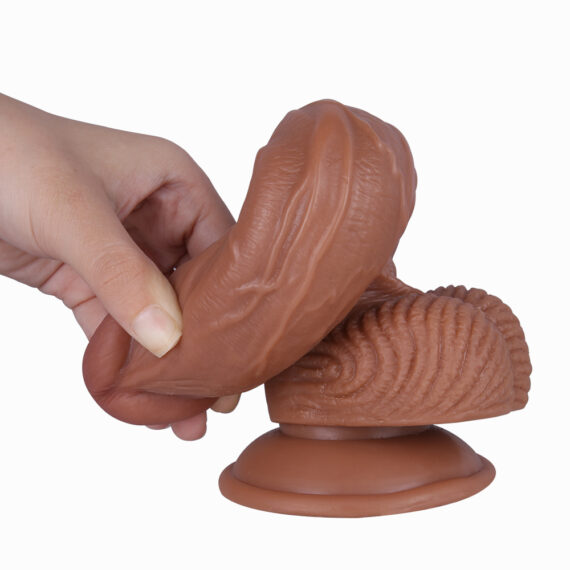 (Only Today 50% off) Large ultra-realistic liquid silicone suction cup dildo with bulging veins 8.6 inches (3 days delivery)