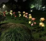 LAST DAY 50% OFF - SPRING ARTIFICIAL ROSE SOLAR GARDEN STAKE LIGHTS