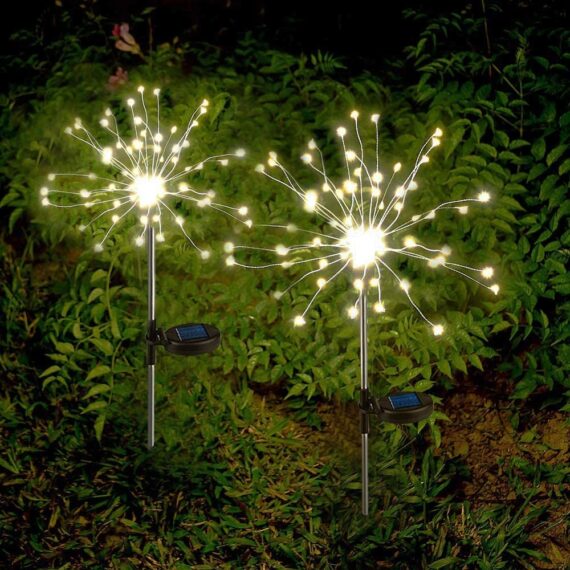 Solar Garden Lights | Solar Powered String Light w/ 2 Lighting Modes(2PCS)