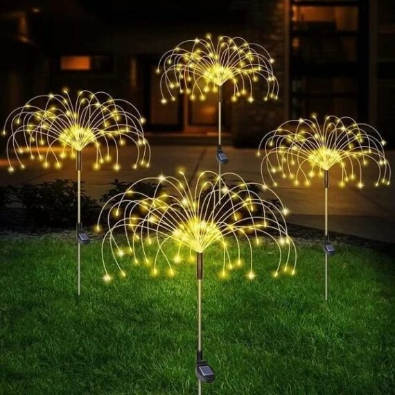 🎁Last Day Sale- SAVE 70%💦Waterproof Solar Garden Fireworks Lamp