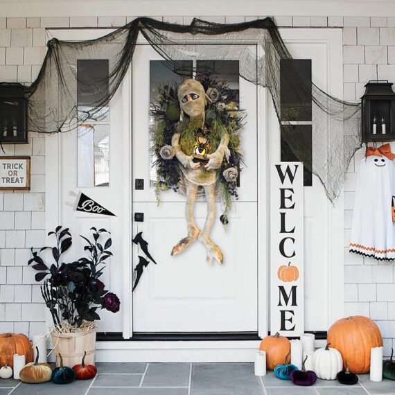 ππ΅οΈπ΅οΈLast Day Clearance Sale Only $4.99π₯HOT SALEπ₯XXL Mummy Halloween Wreath