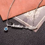 🔥Clearance Price $1.98🔥Customized Witch & Broom Name Necklace