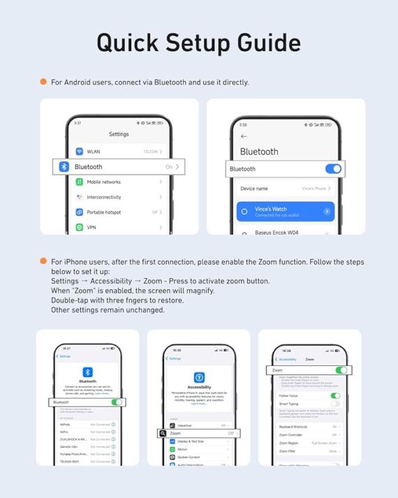 TELESIN Giá đỡ máy ảnh điện thoại từ tính cho iPhone/Android Fun Shot với điều khiển từ xa không dây có thể tháo rời - Chứng nhận chính thức - Vít chân máy 1/4" - Giá đỡ tay cầm máy ảnh tiện dụng thoải mái